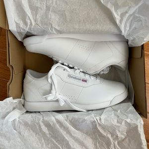 White Reebok sneakers